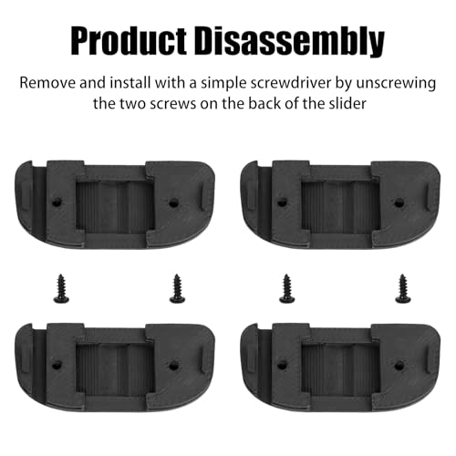 Axfvd Headphones Slider Cover Kit for Beyerdynamic Headphones - 2 Pcs (Black) - Image 5