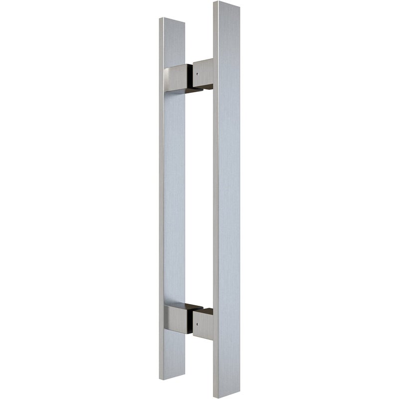 BARNSMITH 36 Barn Door Push Pull HandleHeavy Duty Grade304 Stainless Steel Square Commercial Door HandleEntrance Entry Front Door Handle Office Handle Pull Set for Wood Glass Door