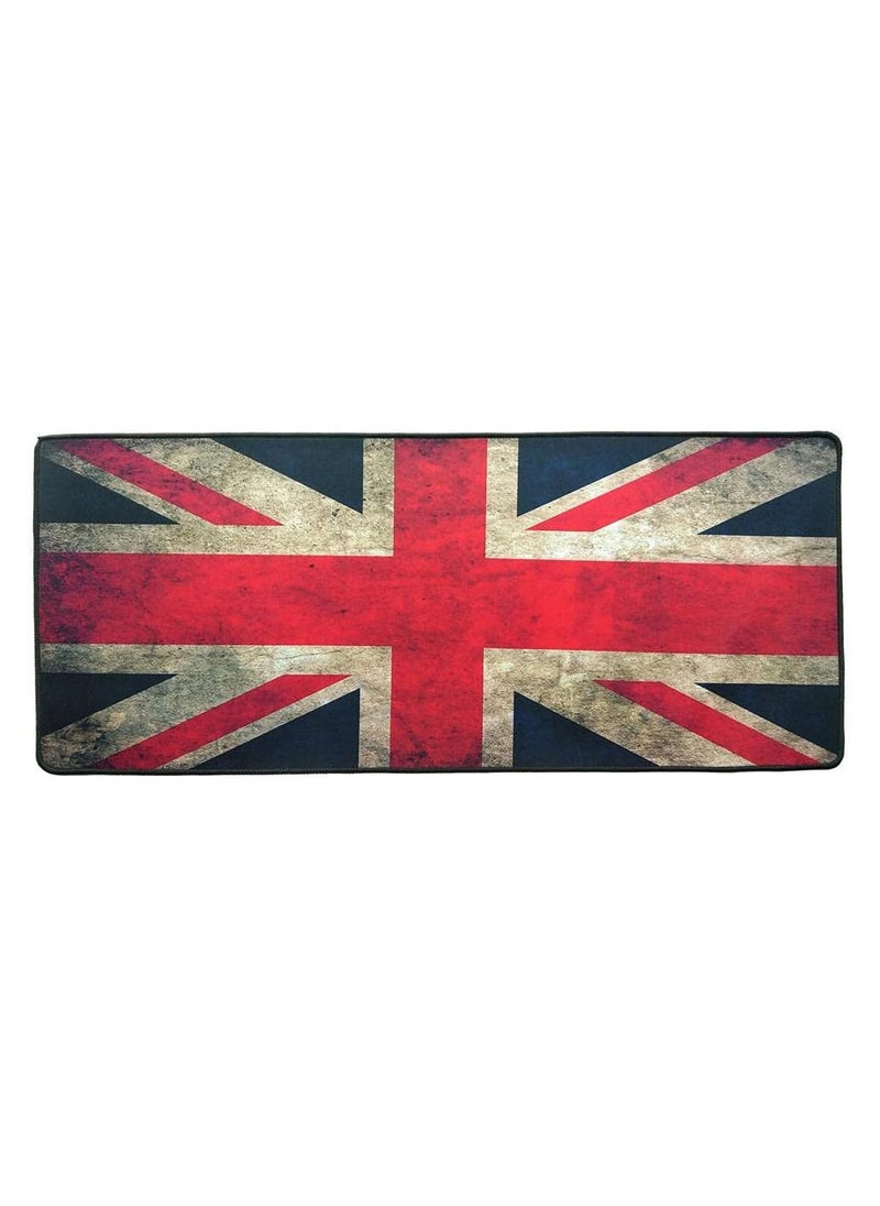 Generic United Kingdom Gaming Mouse Pad - Size 70x30 CM For Keyboard and Mouse - Anti Slip Rubber Base Stitched Edges Speed Surface - Works with all Gaming Mouse  - Image 1