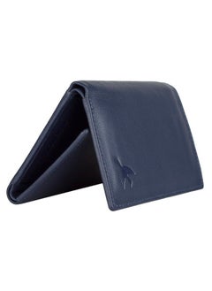 HORNBULL HORNBULL Men's Navy Tri Fold Genuine Leather Wallet for Men | Soft and Quality Mens Wallet with RFID Blocking Security | Attractive Design Gift for Mens  - Image 5