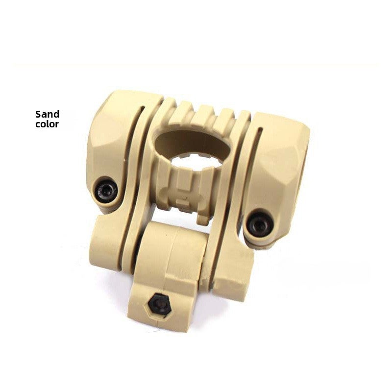 Generic Tactical Cycling Helmet Rail 25mm Flashlight Mount Sand flashlight bracket [without slider] to send wrench 