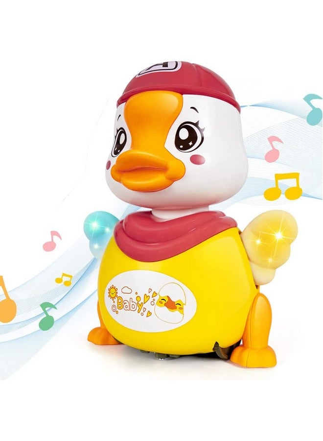 FunBlast Dance Duck Toy, Musical Cartoon Dancing Duck Toy, 360 Degree Rotating Robotic Toy with Flashing Light and Musical Sound Effects for 3+ Years Boys and Girls (1 Pc; Random Color) - Image 1