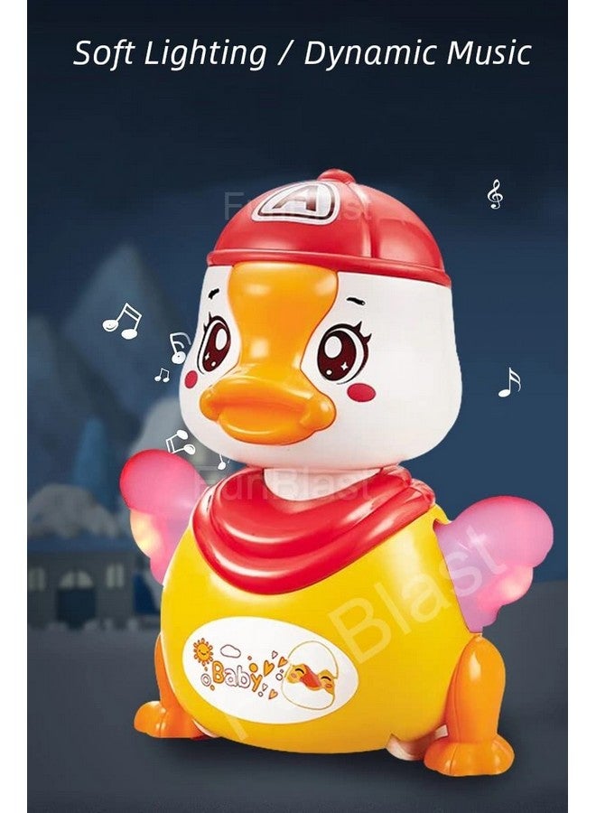 FunBlast Dance Duck Toy, Musical Cartoon Dancing Duck Toy, 360 Degree Rotating Robotic Toy with Flashing Light and Musical Sound Effects for 3+ Years Boys and Girls (1 Pc; Random Color) - Image 3