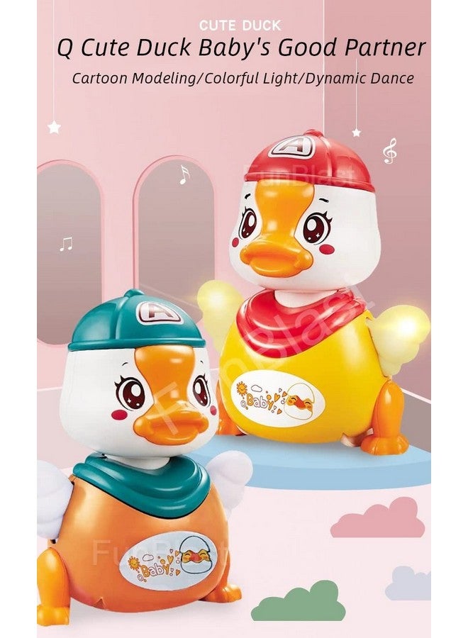 FunBlast Dance Duck Toy, Musical Cartoon Dancing Duck Toy, 360 Degree Rotating Robotic Toy with Flashing Light and Musical Sound Effects for 3+ Years Boys and Girls (1 Pc; Random Color) - Image 2