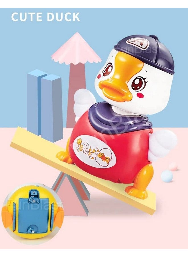 FunBlast Dance Duck Toy, Musical Cartoon Dancing Duck Toy, 360 Degree Rotating Robotic Toy with Flashing Light and Musical Sound Effects for 3+ Years Boys and Girls (1 Pc; Random Color) - Image 5
