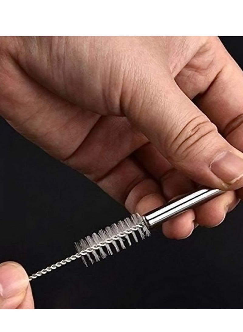 ماركة غير محددة 12 قطعة - شاليموه ستانلس ستيل + 3 فرشاة - قابلة لإعادة الاستخدام  - Image 5