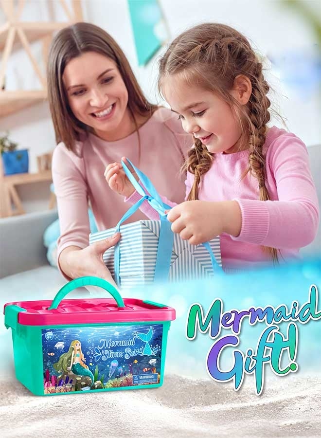 RAWAID Slime Kit for Kids Ages 6+, DIY Mermaid  Making Kit, Fun Slime Gift, Mermaid Slime Maker Set, Birthday Gifts & Toys for Girls - Image 4