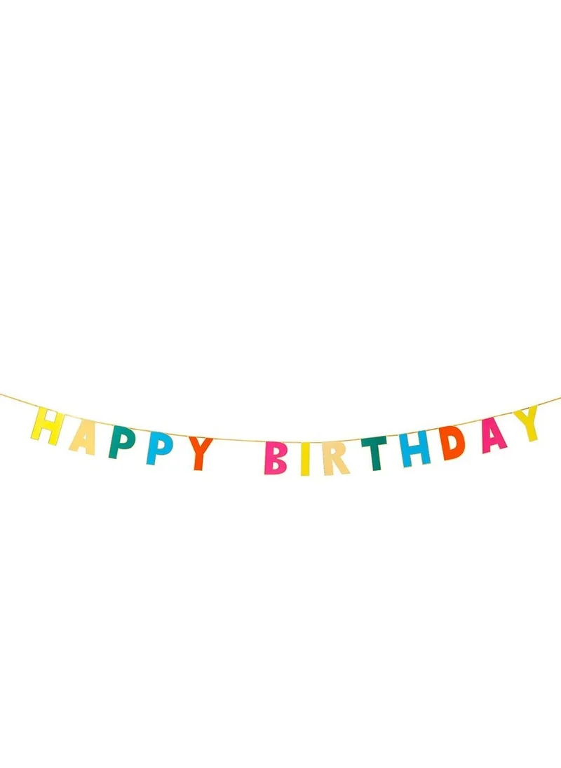 Talking Tables Happy Birthday Color Bunting