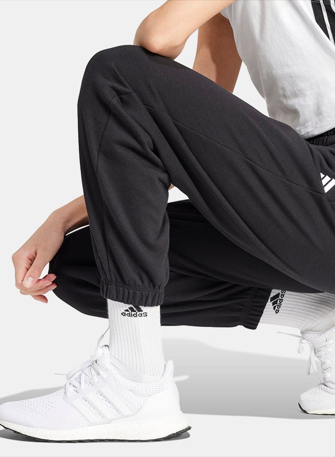 Adidas Essentials Small Logo French Terry Cuffed Joggers - Image 5