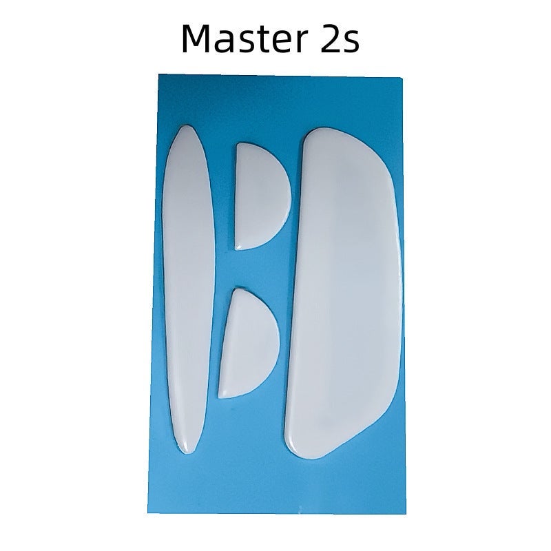 Teflon Mouse Feet Pads Slip-Resistant Master 2s Arc Edge White Set