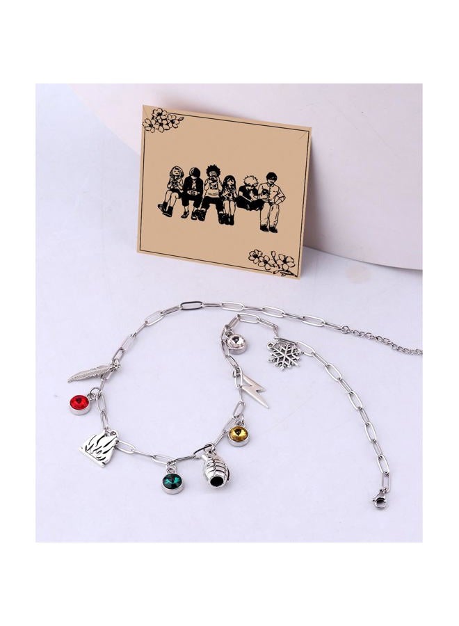 MAOFAED Japan Anime Charms Necklace for Fans, Paperclip Chain Necklace for Men Women, Anime Lover Gift (herolinkNE) - Image 3