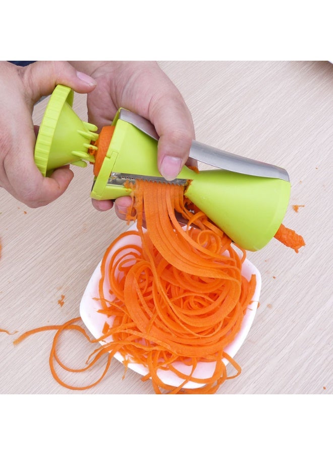 general Kitchen Tools And Gadgets,Veggie Slicer,Dual Stainless Steel Blade Vegetable Cutter for Thick or Thin Noodle, Spiralizer Food Chopper Cutter for Zucchini, Squash, Cucumbers, Carrots, and More - Image 2