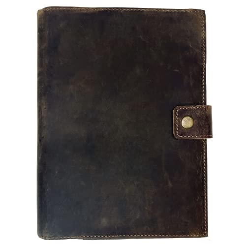 Modest Goods Refillable Leather Journal | Premium Lined A5 Notebook Cover | 200 Ruled Writing Pages | Card Holder Slot | Leather Bound Journals for Men & Women, Best Gift Travel Diary, Cool Planner - Image 1