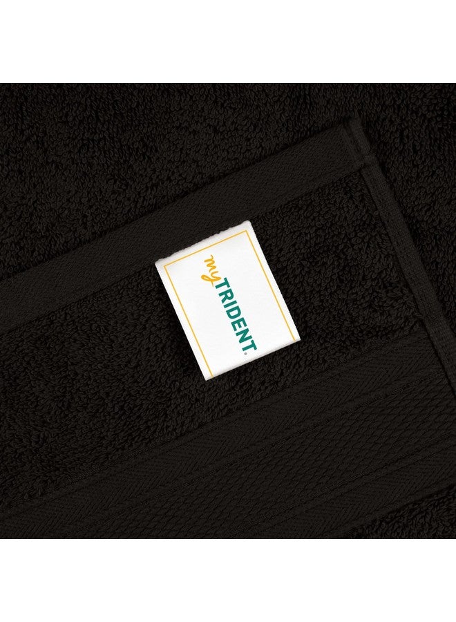 Trident Soft Comfort Air Rich 100% Cotton Towels for Bath, 500 GSM Large Size Bathroom Towels for Men/Women, 1 Piece Bath Towel (69cm x 137cm), Black - Image 4