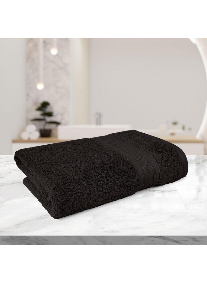 Trident Soft Comfort Air Rich 100% Cotton Towels for Bath, 500 GSM Large Size Bathroom Towels for Men/Women, 1 Piece Bath Towel (69cm x 137cm), Black - Image 5