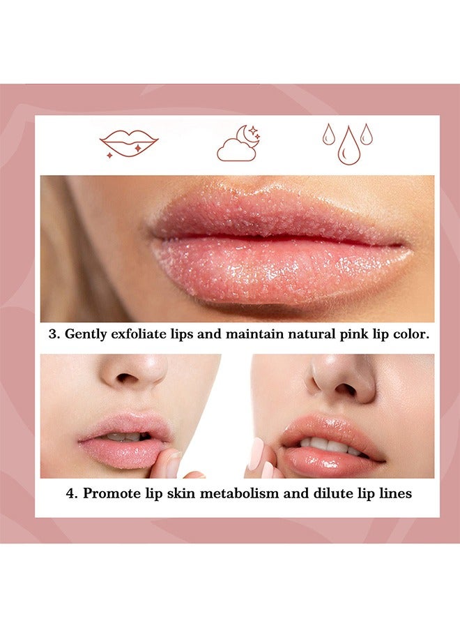 SAUVASINE Sugar Lip Scrub- Brown Sugar Lip Lightening Scrub，Lip Exfoliator and Moisturizer For Dry Chapped Lips 20g - Image 4