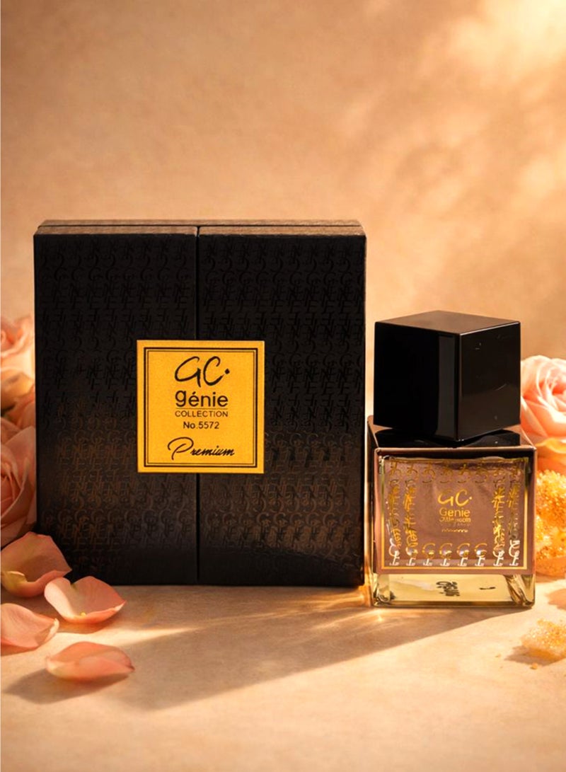 Genie Collection Elegant Unisex Perfume The Genie Collection Premium No. 5572 25ml | Long Lasting Perfume for Men and Women with Fresh Spicy, Citrus & Vanilla Notes - Image 1
