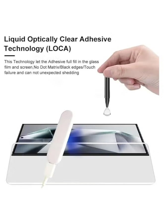MIGOFAST Samsung Galaxy S24 Ultra UV Tempered Glass Screen Protector 3D Curved Full Glue Edge to Edge - Image 3