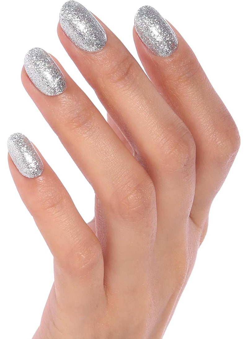 بلو سكاي طلاء أظافر جل بلاتينيوم مبهر 10 مل طلاء أظافر جل فضي لامع BDP08 من سيلفر رالي يدوم 21 يومًا يتطلب التجفيف تحت مصباح LED للأشعة فوق البنفسجية - Image 3