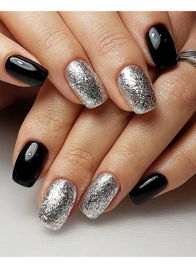 بلو سكاي طلاء أظافر جل بلاتينيوم مبهر 10 مل طلاء أظافر جل فضي لامع BDP08 من سيلفر رالي يدوم 21 يومًا يتطلب التجفيف تحت مصباح LED للأشعة فوق البنفسجية - Image 4