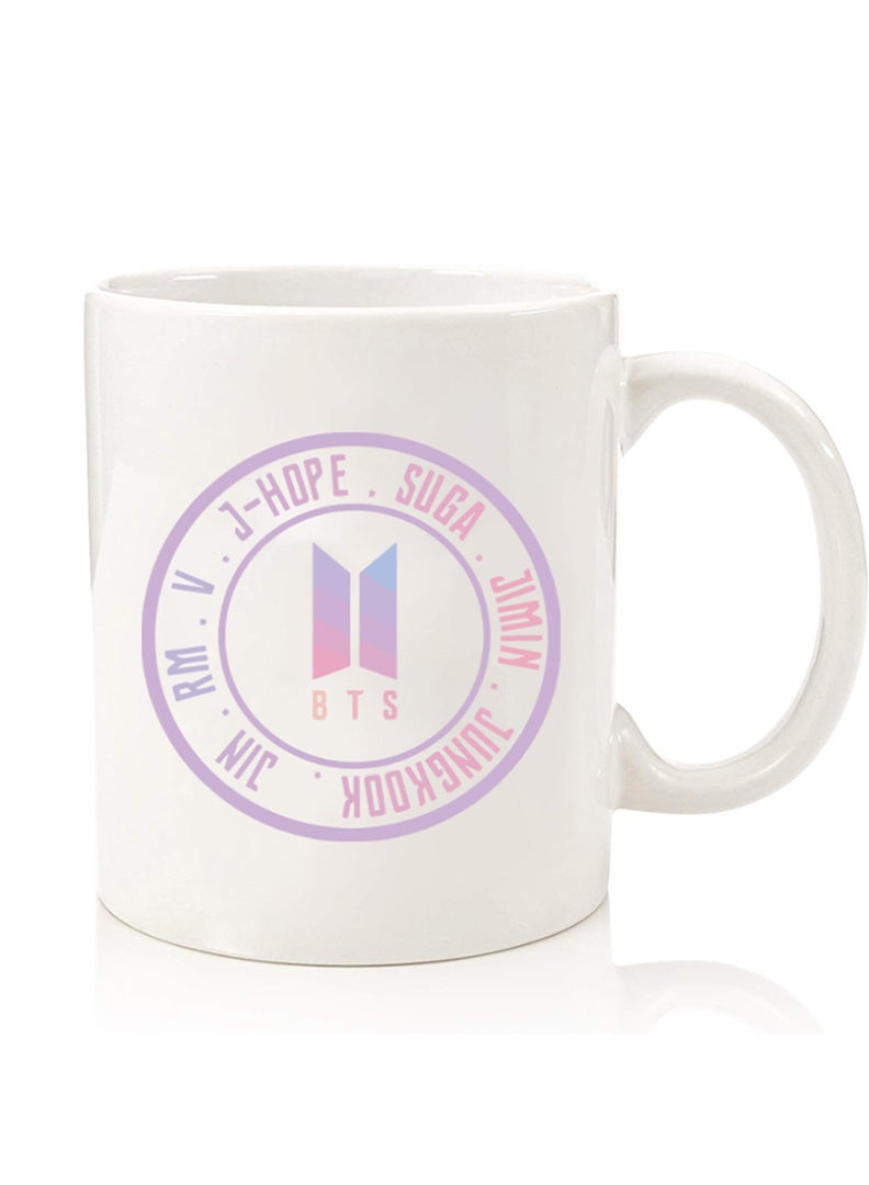 Theodor Premium Quality Two Sided Printed Coffee Mug Tea Cup For Home Office, Kids Men Women BTS sticker - Image 1