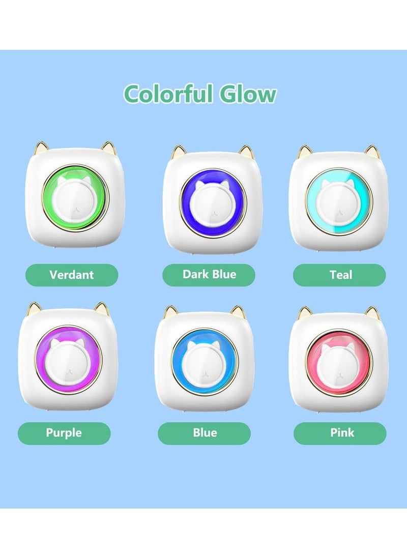 رايتشر طابعة صغيرة محمولة / طابعة حرارية الجيب مع 13 لفة من الورق / طابعة بلوتوث اللاسلكية الذكية للصور / الرجعية نمط الصور / الإيصالات / الملاحظات / القوائم / العلامات - Image 5