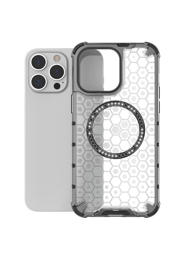 S-TOP Case For iPhone 14 Pro Honeycomb Magnetic Ring Shockproof Phone Case - Image 5
