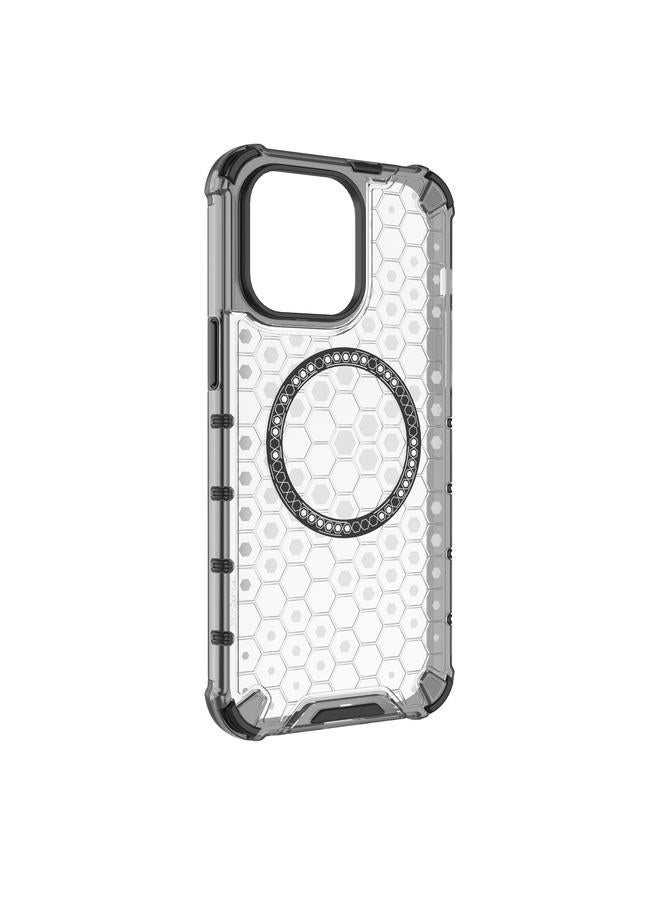 S-TOP Case For iPhone 14 Pro Honeycomb Magnetic Ring Shockproof Phone Case - Image 3