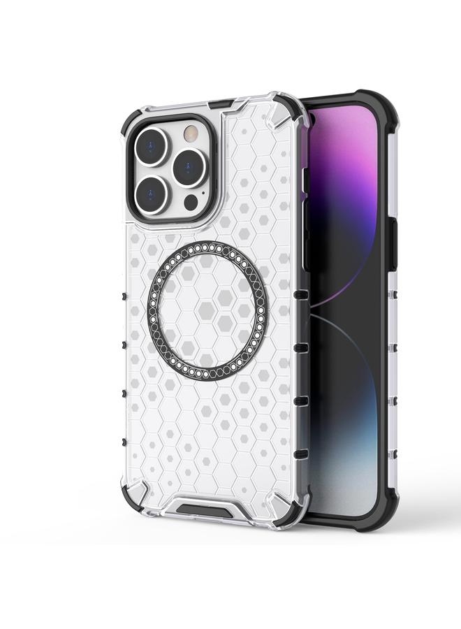 S-TOP Case For iPhone 14 Pro Honeycomb Magnetic Ring Shockproof Phone Case - Image 1
