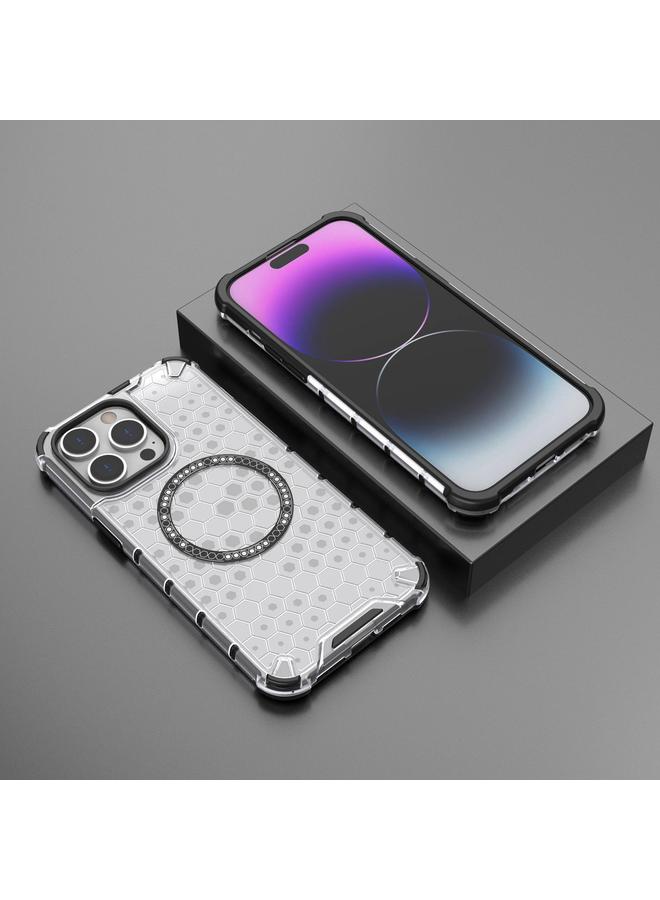 S-TOP Case For iPhone 14 Pro Honeycomb Magnetic Ring Shockproof Phone Case - Image 2