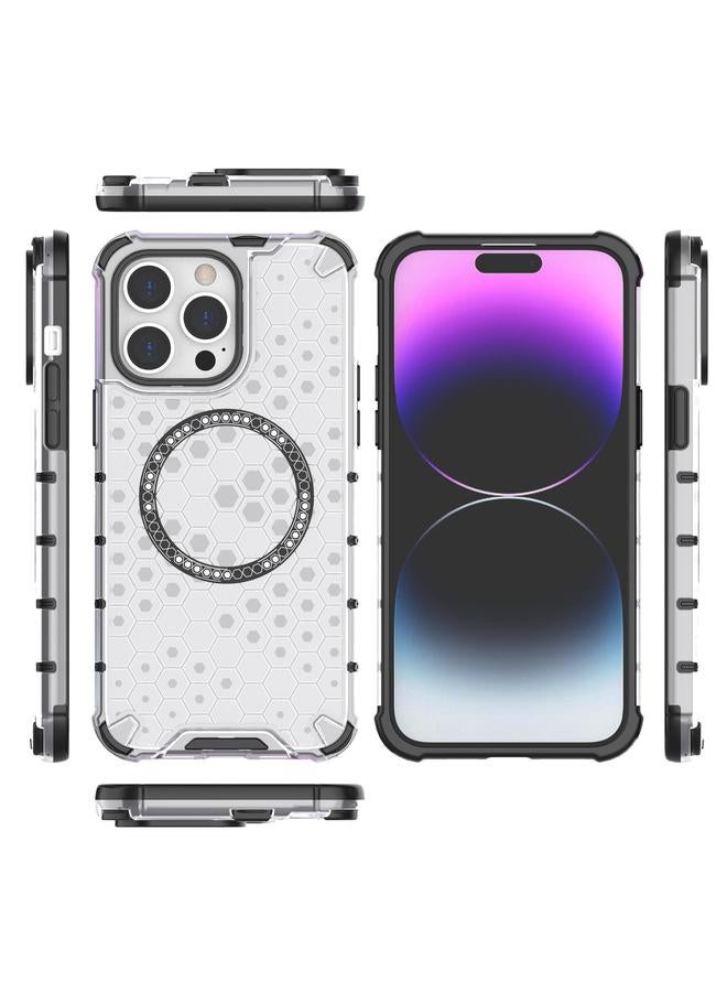 S-TOP Case For iPhone 14 Pro Honeycomb Magnetic Ring Shockproof Phone Case - Image 4