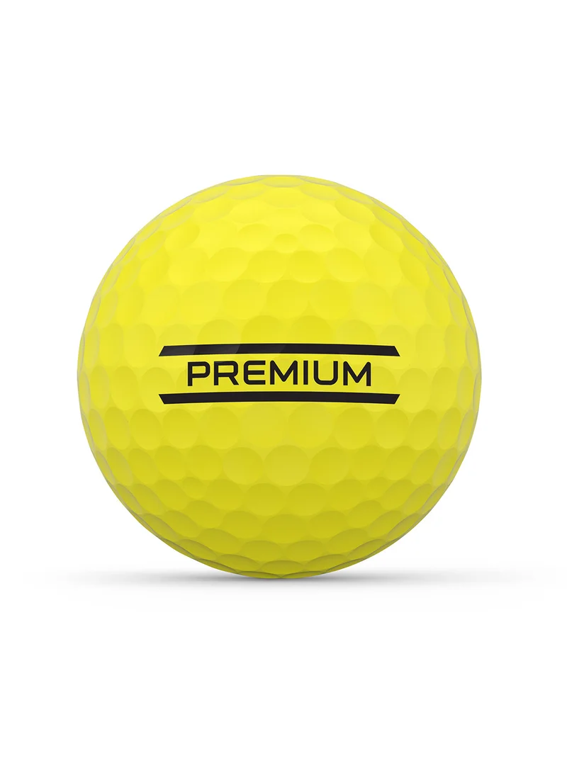 Wilson Staff Premium Range 24 Pack Golf Balls, Yellow