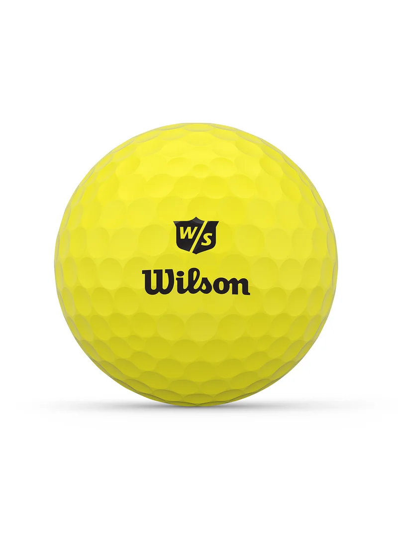 Wilson Staff Premium Range 24 Pack Golf Balls, Yellow