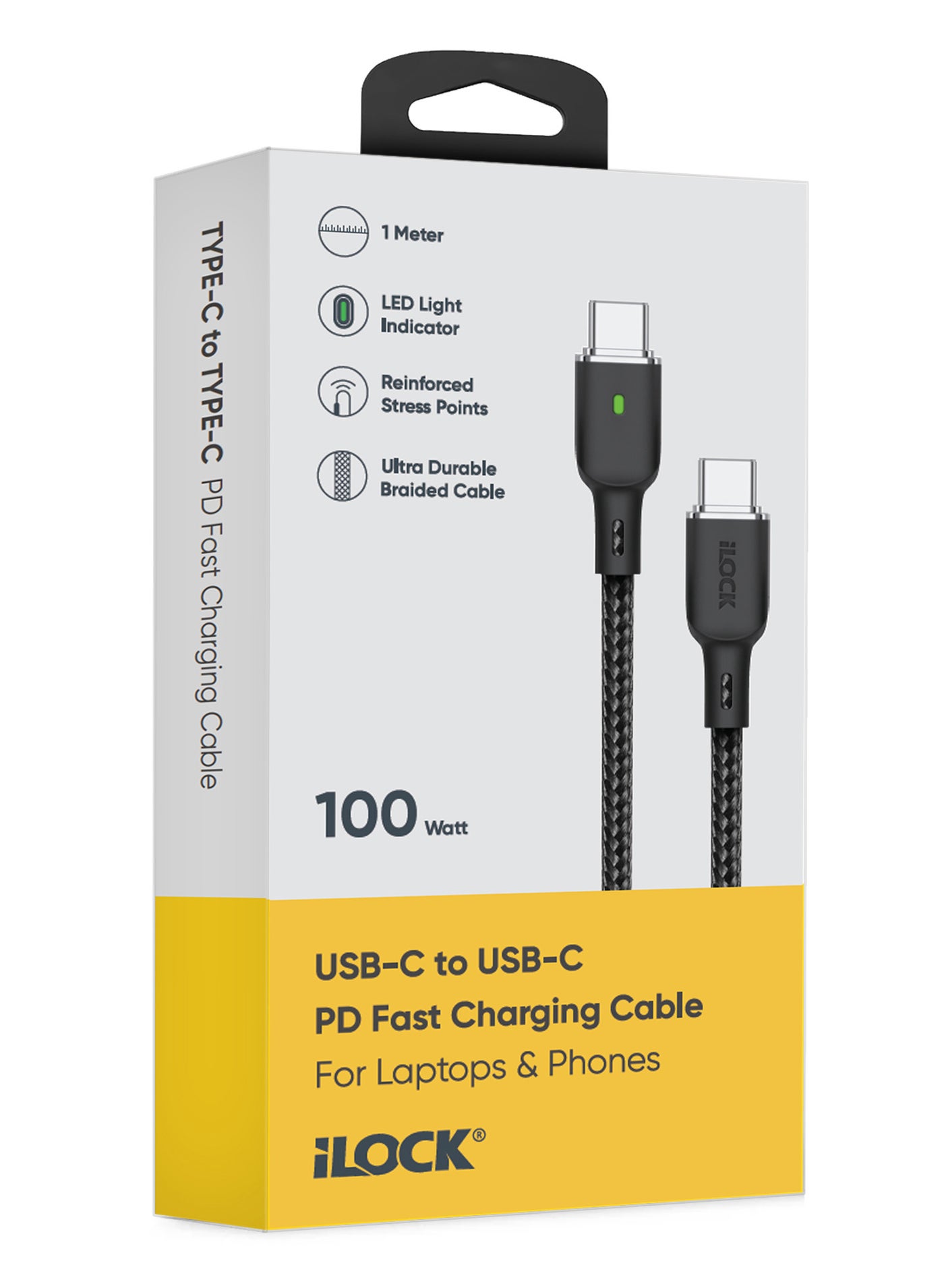 آي لوك Ilock Cable usb-c To type-c usbc 100W