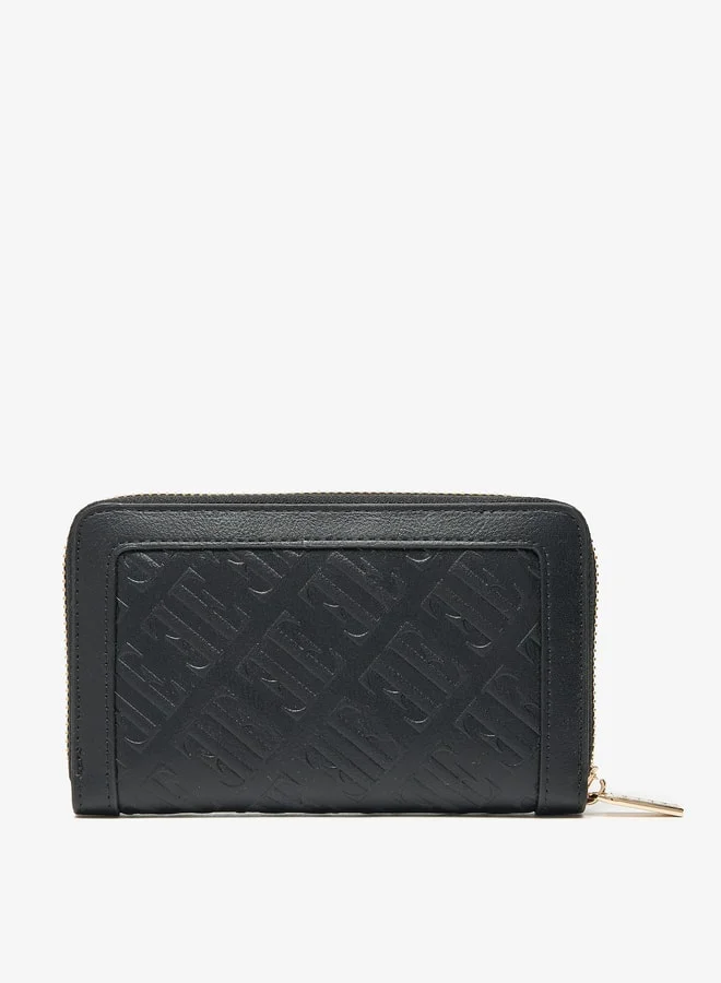 ايل Women's Monogram Embossed Zip Around Wallet