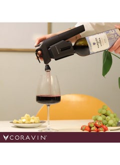 Coravin Timeless Three Plus Wine Preservation System - By-the-Glass Wine Saver - With 2 Pure Argon Gas Capsules & Wine Aerator - Black  - Image 3