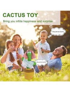 Generic Dancing Cactus Toy Arabic Songs Singing Talking Repeating Recording Cactus Funny Electric Toys for Baby Kids Children Plush Interactive Music Mimic Toy  - Image 3