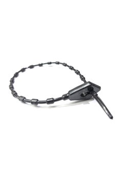 MJ Talk Tools MJ Talk Tools Reusable Flexible and Easy Delock Beaded Relesable Cable Ties Black Cable Ties 100 Pack  - Image 3