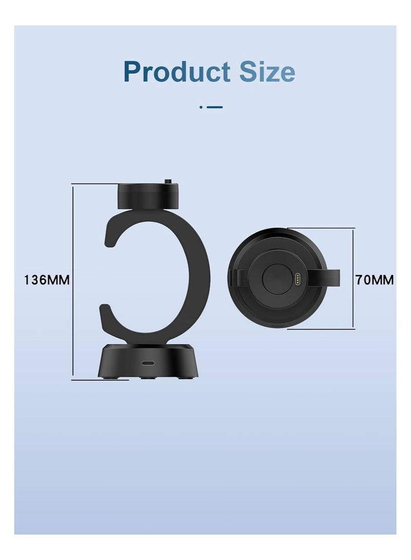 قاعدة شحن لساعة Garmin Fenix 8 Pro - قاعدة شحن مغناطيسية ثابتة من نوع USB-C، متوافقة مع ساعة Garmin Fenix 8 Pro، شاحن بتصميم C. - Image 2