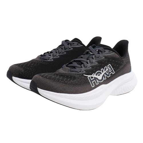 Hoka Women's Mach 6 Sneaker, Black/White, 6.5 - Image 1