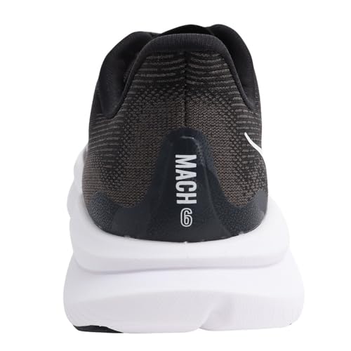Hoka Women's Mach 6 Sneaker, Black/White, 6.5 - Image 5