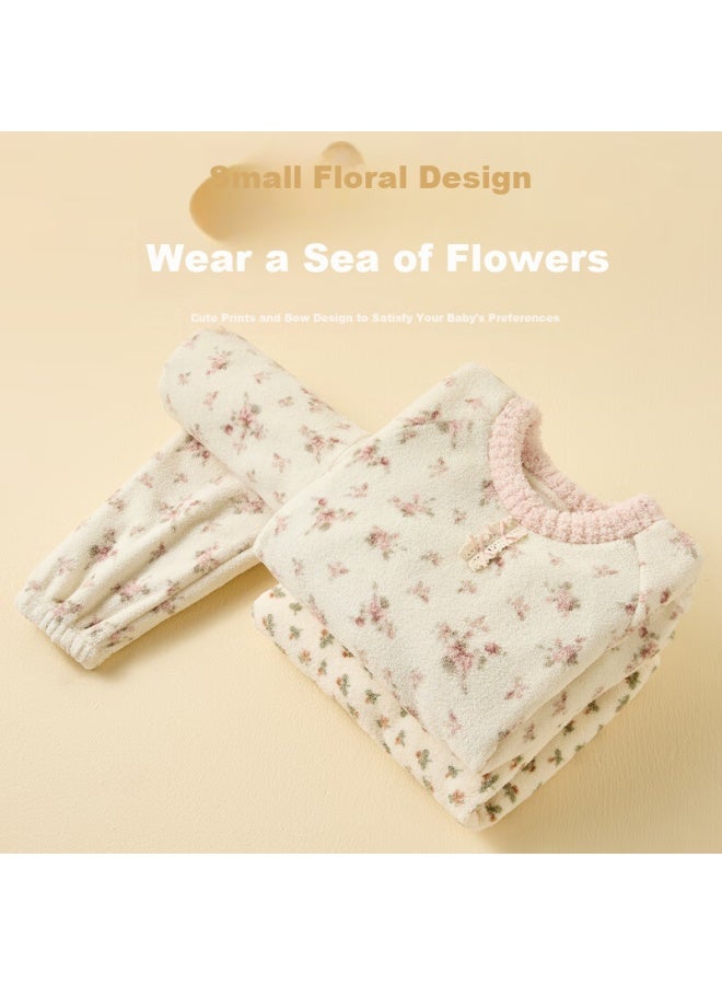 Liberal Ziyouxi Children's Pajamas Girls' Flannel Autumn Winter New Coral Fleece Baby Homewear - Image 5