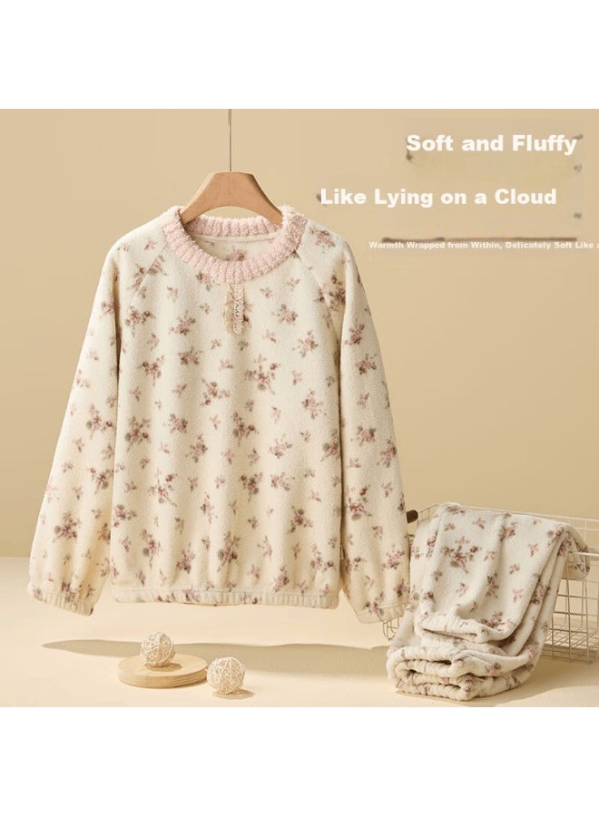 Liberal Ziyouxi Children's Pajamas Girls' Flannel Autumn Winter New Coral Fleece Baby Homewear - Image 3