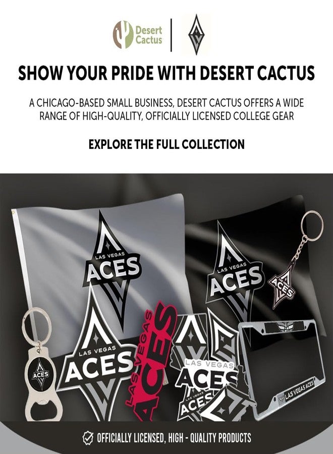 Desert Cactus Las Vegas Aces Car Accessories WNBA Basketball Team Metal License Plate Frame and Tag Holder for Front or Rear of Car (Team Name Frame Version B) - Image 5
