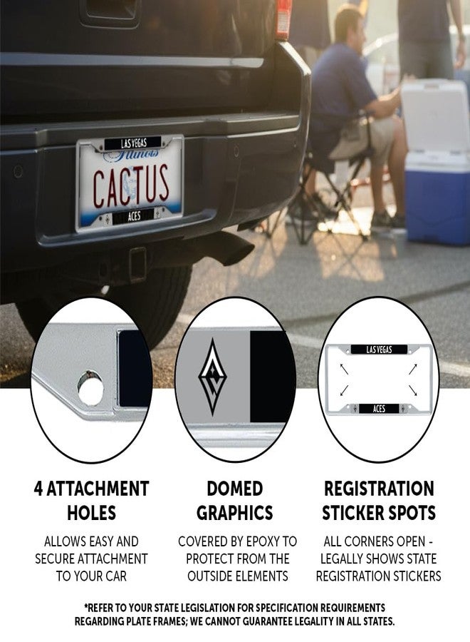 Desert Cactus Las Vegas Aces Car Accessories WNBA Basketball Team Metal License Plate Frame and Tag Holder for Front or Rear of Car (Team Name Frame Version B) - Image 3