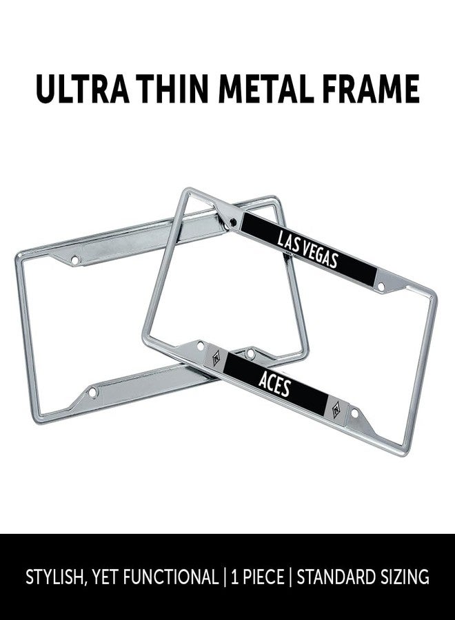 Desert Cactus Las Vegas Aces Car Accessories WNBA Basketball Team Metal License Plate Frame and Tag Holder for Front or Rear of Car (Team Name Frame Version B) - Image 2