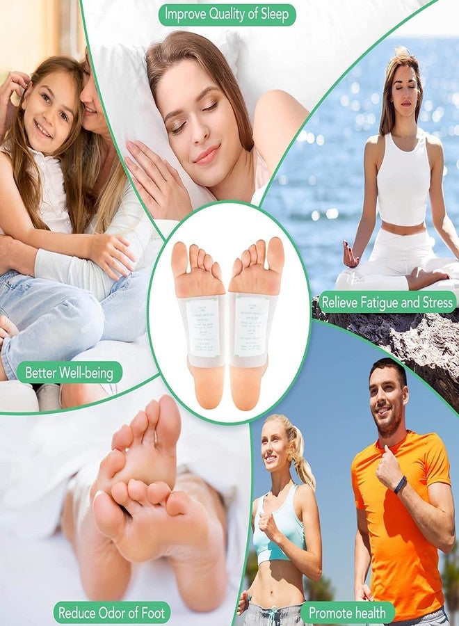 لصقات القدم الممتازة من GROOTS لإزالة السموم وتنظيف القدمين وتسكين الألم وتخفيف التوتر والمساعدة على النوم للرجال والنساء (علبة واحدة = 10 لصقات) (عبوة واحدة) - Image 3