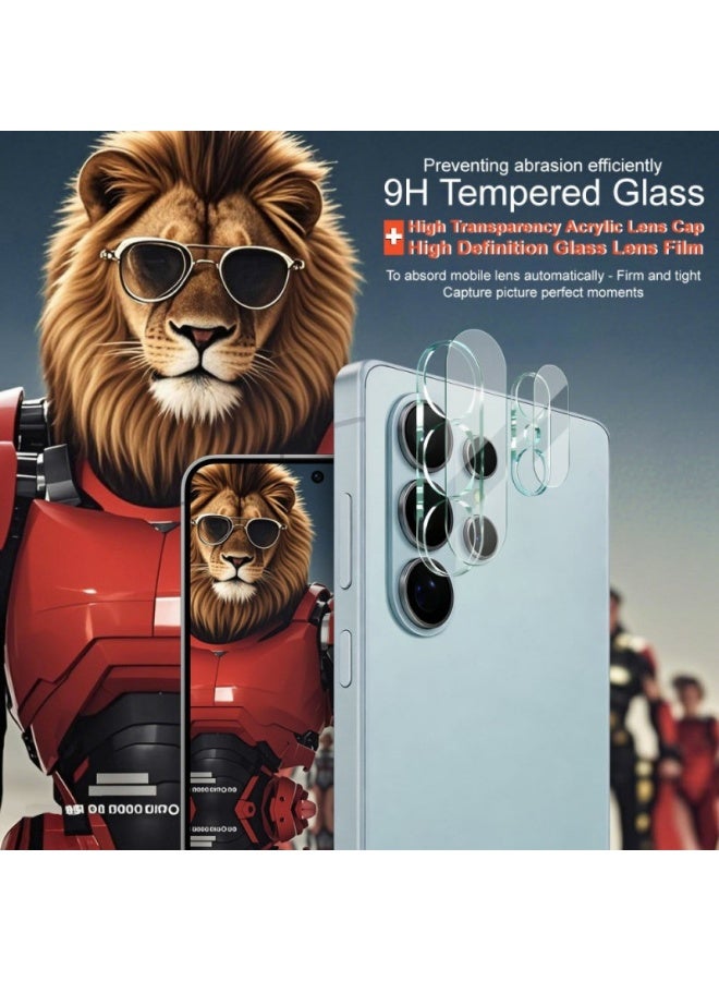 واقي عدسة كاميرا سامسونج جالاكسي S26 الترا، واقي شاشة من الزجاج المقوى HD [تغطية كاملة] [مضاد للخدش] حماية من السقوط فائق الشفافة/حافظة عدسة رفيعة - شفاف - Image 2