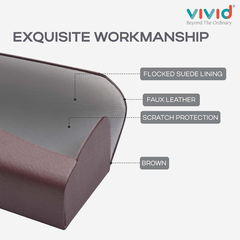 VIVID Vision Unisex Adult Lightweight Eyewear Specs Case Cover | Protect Eye Glasses | Chashma Dibbi | Spectacle Box | Closure - Magnetic | Faux Leather - Image 5