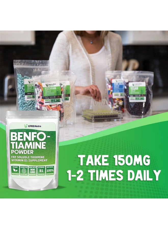 XPRS Nutra Benfotiamine Powder (Thiamine) - Fat Soluble Happy Heart Thiamine Supplement - Advanced Vitamin B1 Benfotiamine for a Cognitive Boost - Vegan Friendly Benfotamine Powder (4 Ounce) - Image 5